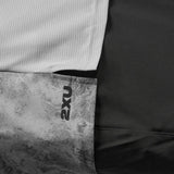 2XU Aero t-shirt de course à pied pour homme- Weathervane / Black  Reflective