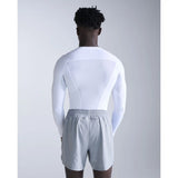 2XU chandail de compression Core manches longues sport homme - Blanc