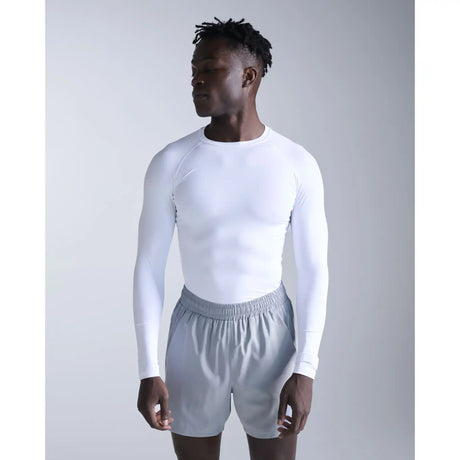 2XU chandail de compression Core manches longues sport homme - Blanc