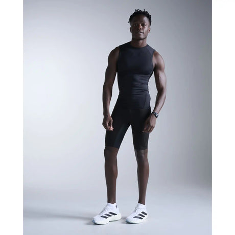 2XU Core camisole de compression pour homme - Noir / Argent