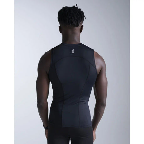 2XU Core camisole de compression pour homme - Noir / Argent
