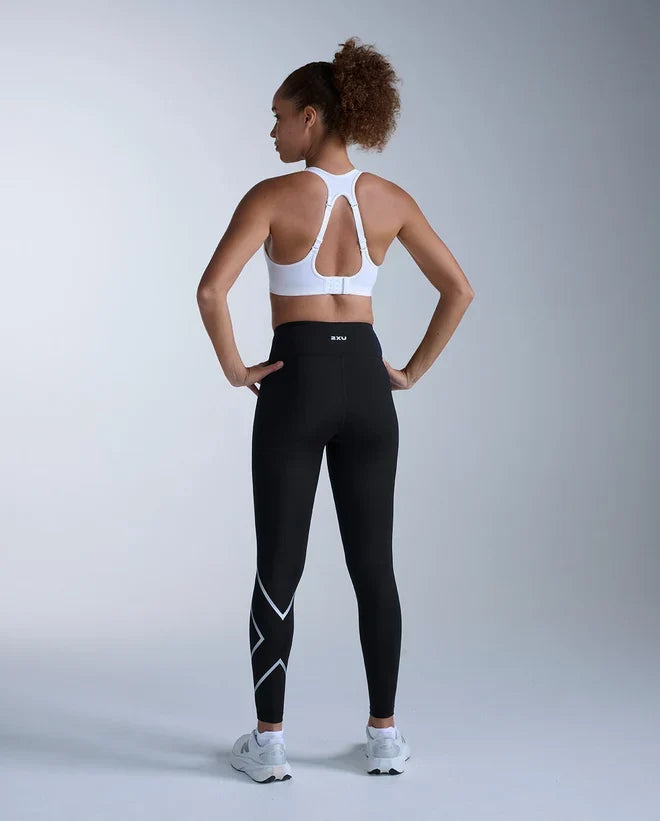 2XU Core Hi-Rise legging de compression taille haute pour femme - Noir / Argent