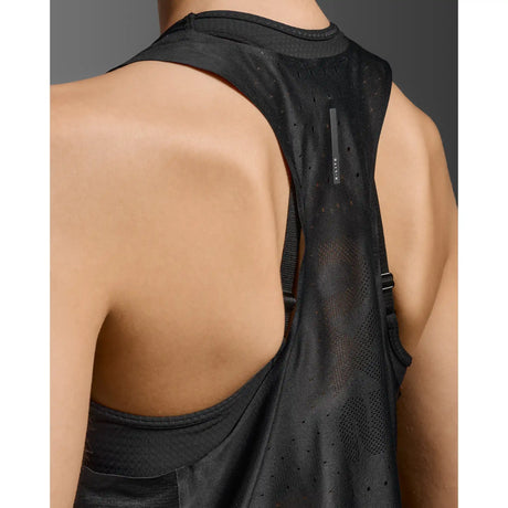 2XU Light Speed React Singlet femme - Noir / Noir réfléchissant