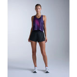 2XU Light Speed React Singlet women's - Violet Mist / Lavender Reflect