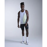 2XU Light Speed React camisole de course homme - Cool Matcha Mist / Black Reflect