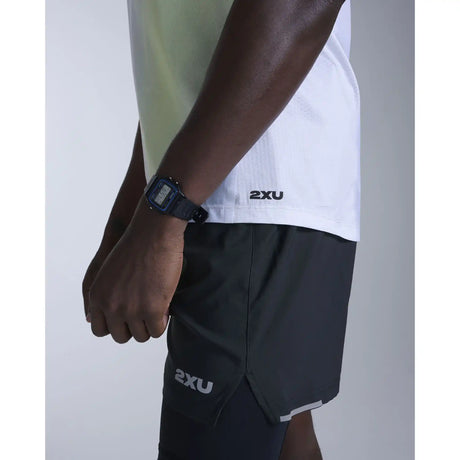 2XU Light Speed React camisole de course homme - Cool Matcha Mist / Black Reflect