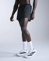 2XU Light Speed Stash short de course 5 pouces pour homme - Noir / Noir réfléchissant