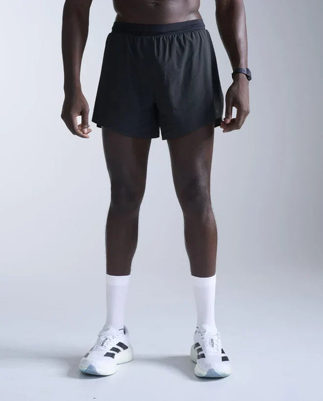 2XU Light Speed Stash short de course 5 pouces pour homme - Noir / Noir réfléchissant