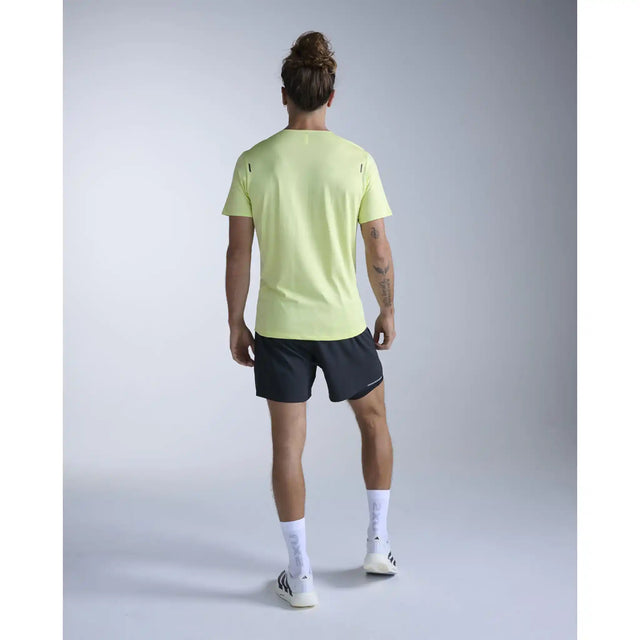 2XU T-shirt de course Light Speed Tech homme - Cool Matcha / Black Reflective