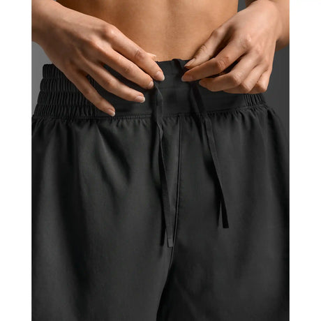 2XU Hi-Rise short 4 pouces femme - Black / Silver Reflective