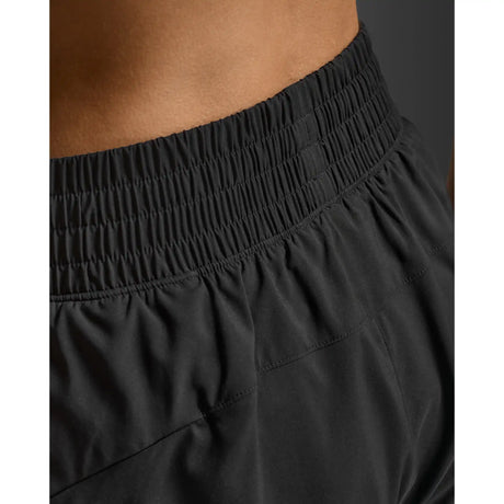 2XU Hi-Rise short 4 pouces femme - Black / Silver Reflective