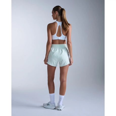 2XU Hi-Rise short 4 pouces femme - Mint Dust / Mint Reflective
