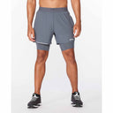 2XU 2XU Aero 2 en 1 shorts de course à pied 5 pouces pour homme