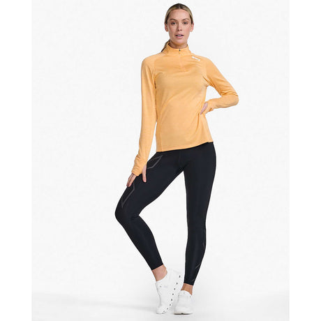 2XU 2XU Ignition 1/4 Zip chandail de course à pied à manches longues pour femme