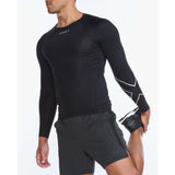 2XU chandail de compression Core manches longues sport homme - Noir