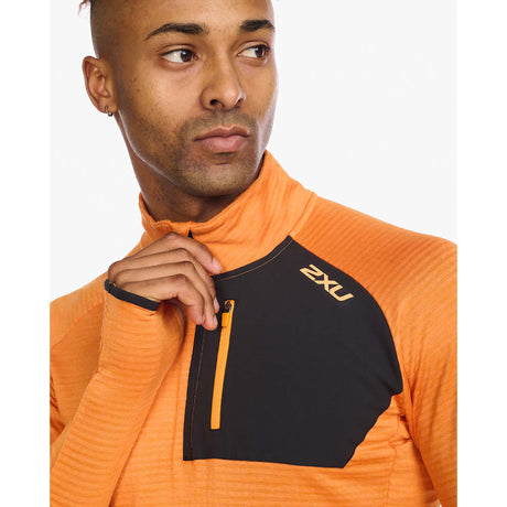 2XU 2XU chandail manches longues Ignition 1/4 Zip de course pour homme