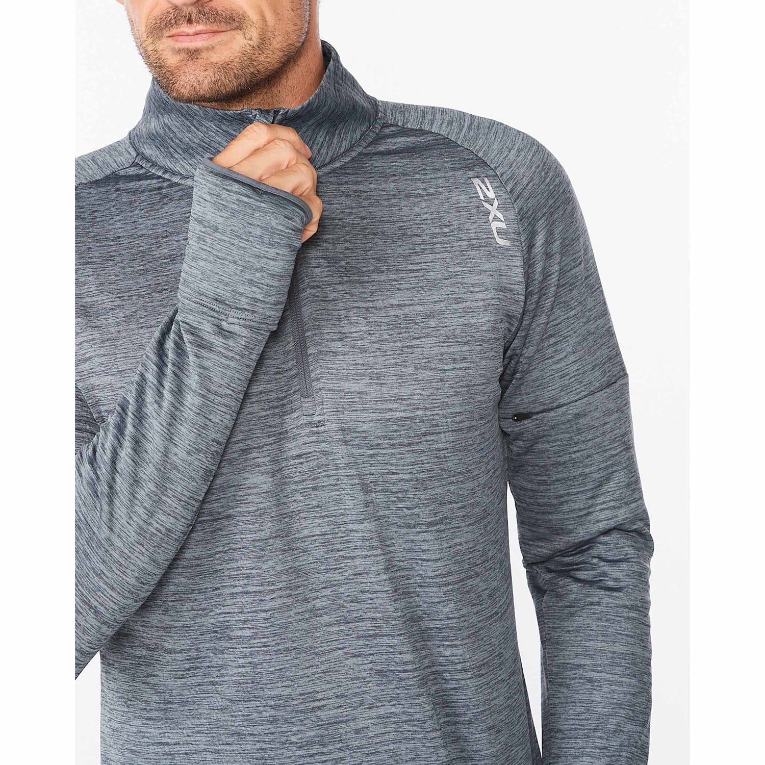 2XU 2XU chandail manches longues Ignition 1/4 Zip de course pour homme