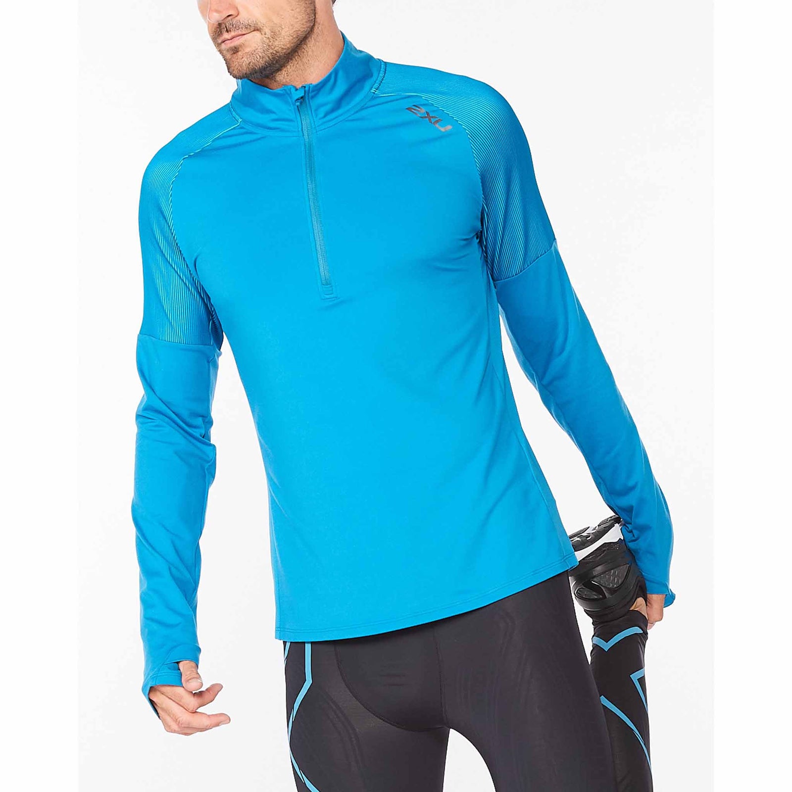 2XU 2XU chandail manches longues Light Speed 1/2 Zip de course pour homme