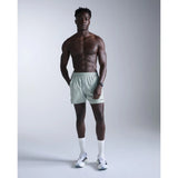 2XU Aero 5 Inch short de course à pied pour homme - Smoke Blue / Black Reflective
