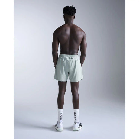 2XU Aero 5 Inch short de course à pied pour homme - Smoke Blue / Black Reflective