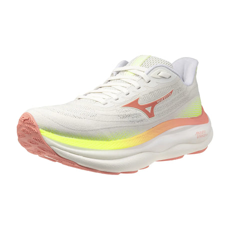 Mizuno Wave Sky 9 femme - GF White / Desert Flower