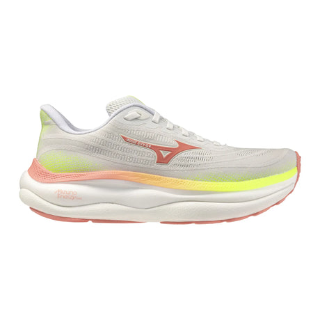 Mizuno Wave Sky 9 femme - GF White / Desert Flower