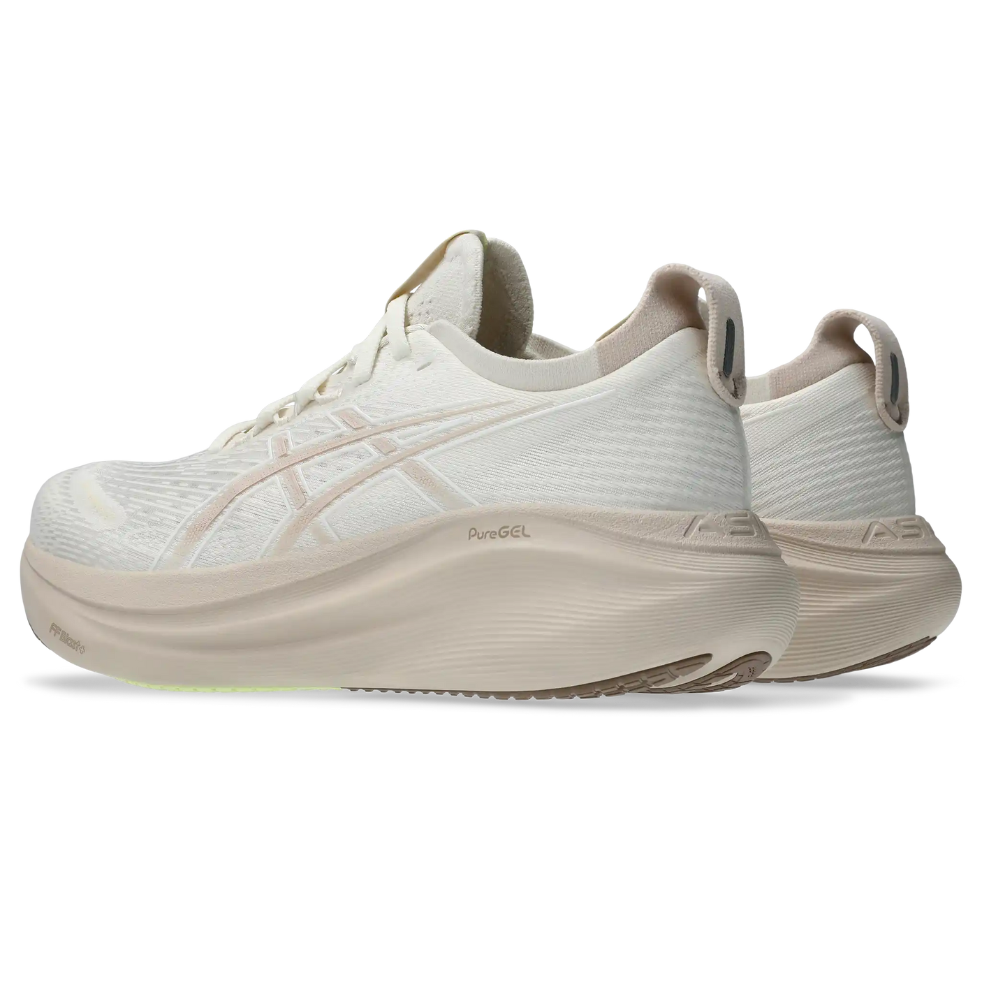 ASICS Gel Nimbus 27 chaussures de course à pied pour femme - Cream / Mineral Beige
