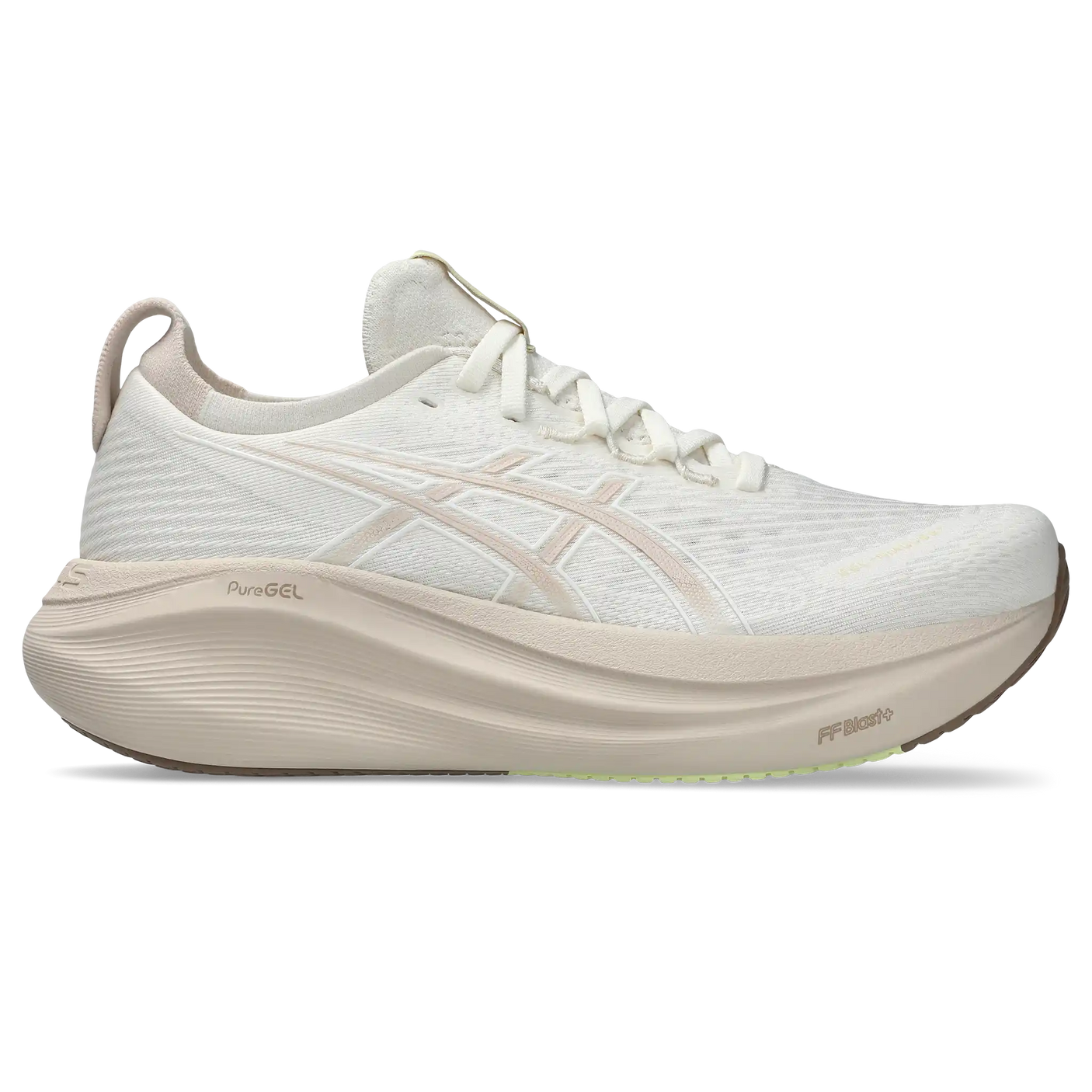 ASICS Gel Nimbus 27 chaussures de course à pied pour femme - Cream / Mineral Beige