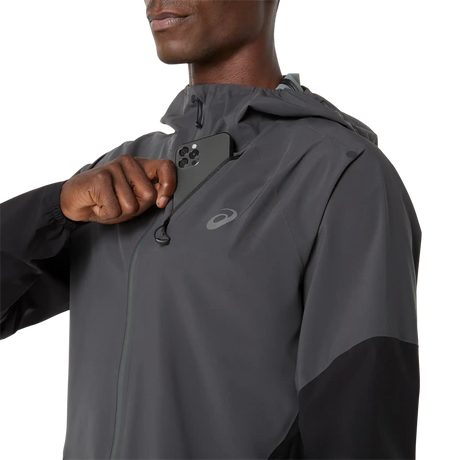 ASICS Metarun Legend Jacket de course à pied homme - Noir performance / Gris graphite
