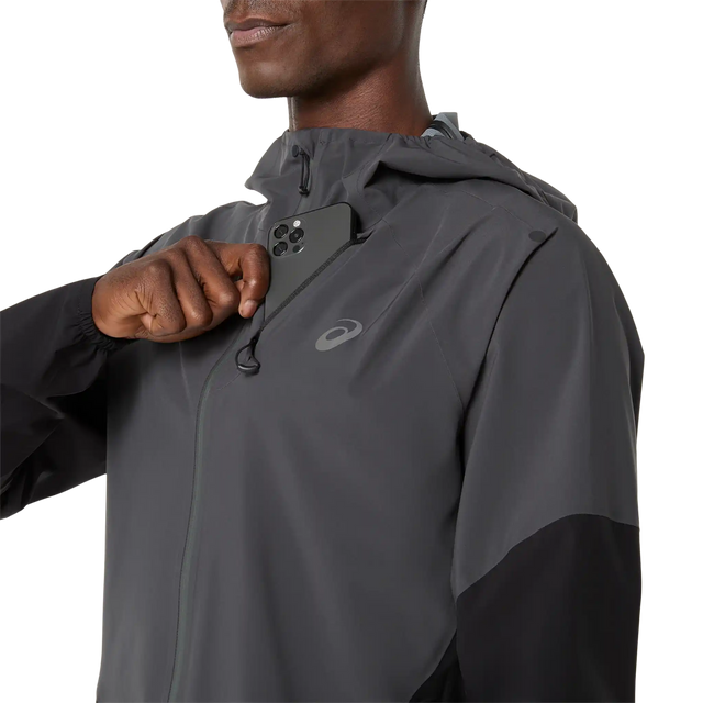 ASICS Metarun Legend Jacket de course à pied homme - Noir performance / Gris graphite