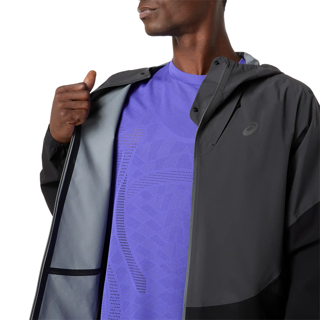 ASICS Metarun Legend Jacket de course à pied homme - Noir performance / Gris graphite