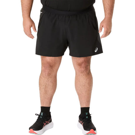 ASICS Road short de course à pied 5 po homme - Noir Performance / Gris Graphite