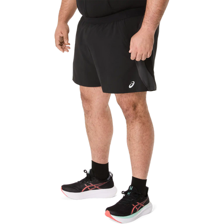 ASICS Road short de course à pied 5 po homme - Noir Performance / Gris Graphite