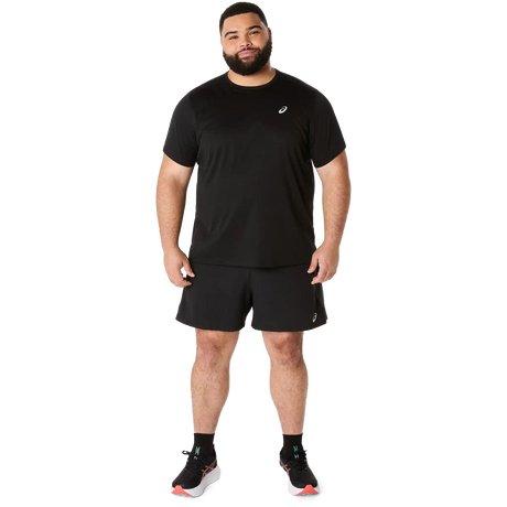 ASICS Road short de course à pied 5 po homme - Noir Performance / Gris Graphite