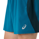 ASICS Road men's 5 in running shorts - Tranquil Teal / Dark Teal / Yamabuki