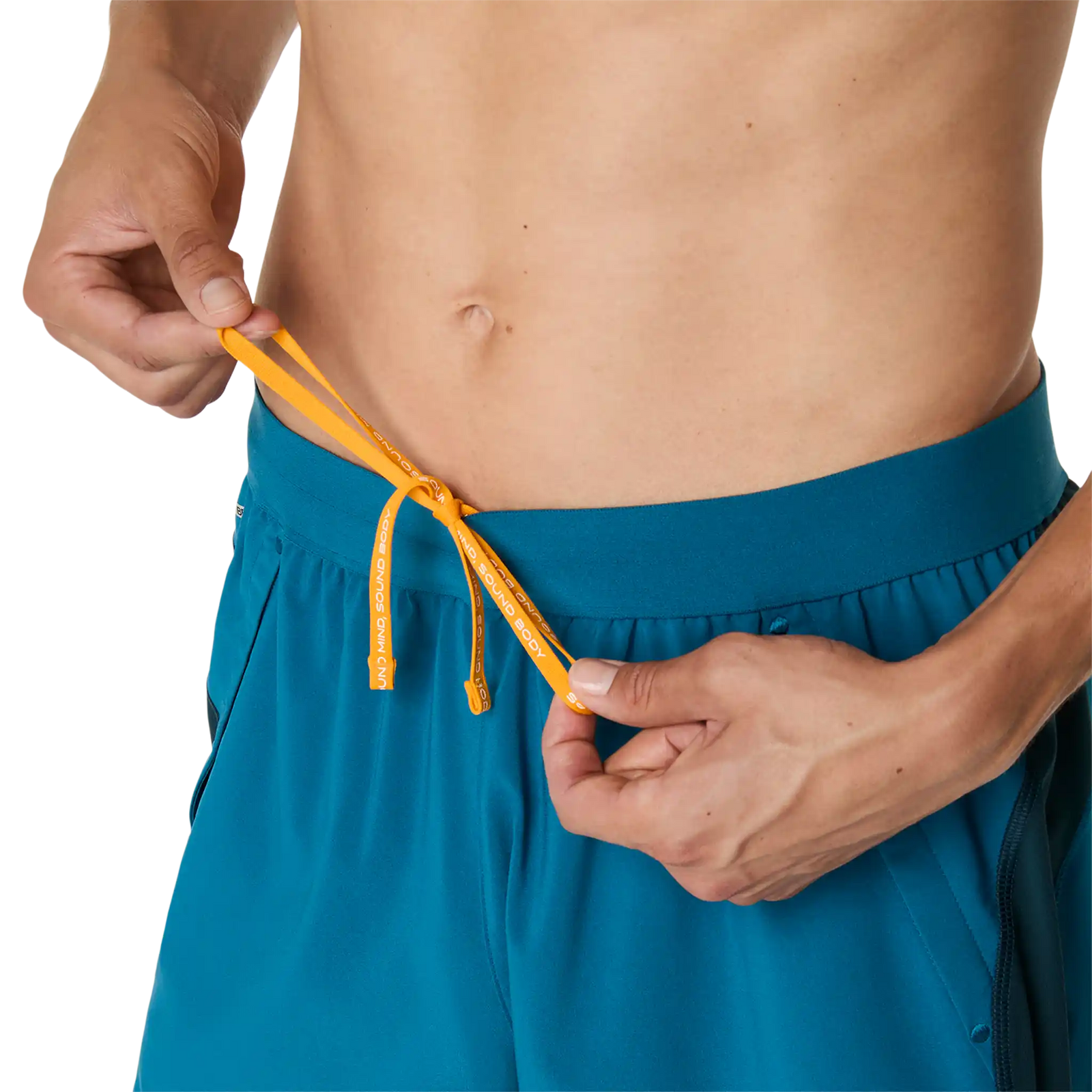 ASICS Road men's 5 in running shorts - Tranquil Teal / Dark Teal / Yamabuki