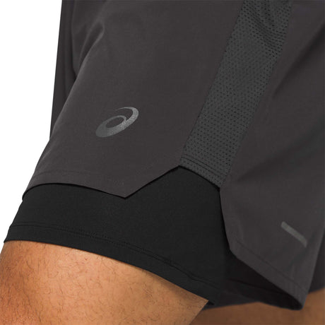 ASICS ASICS Road 5-inch short de course à pied 2-en-1 pour homme