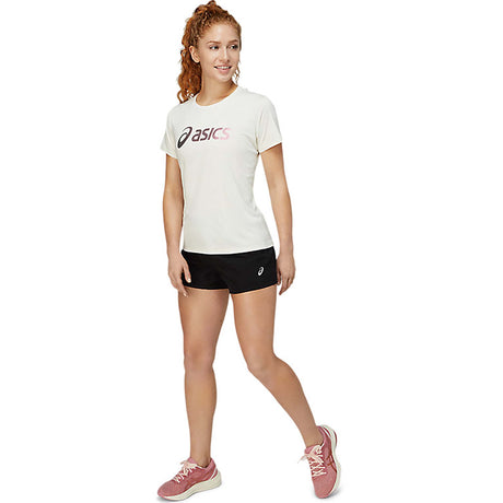 ASICS ASICS Silver t-shirt Nagare col rond à manches courtes femme
