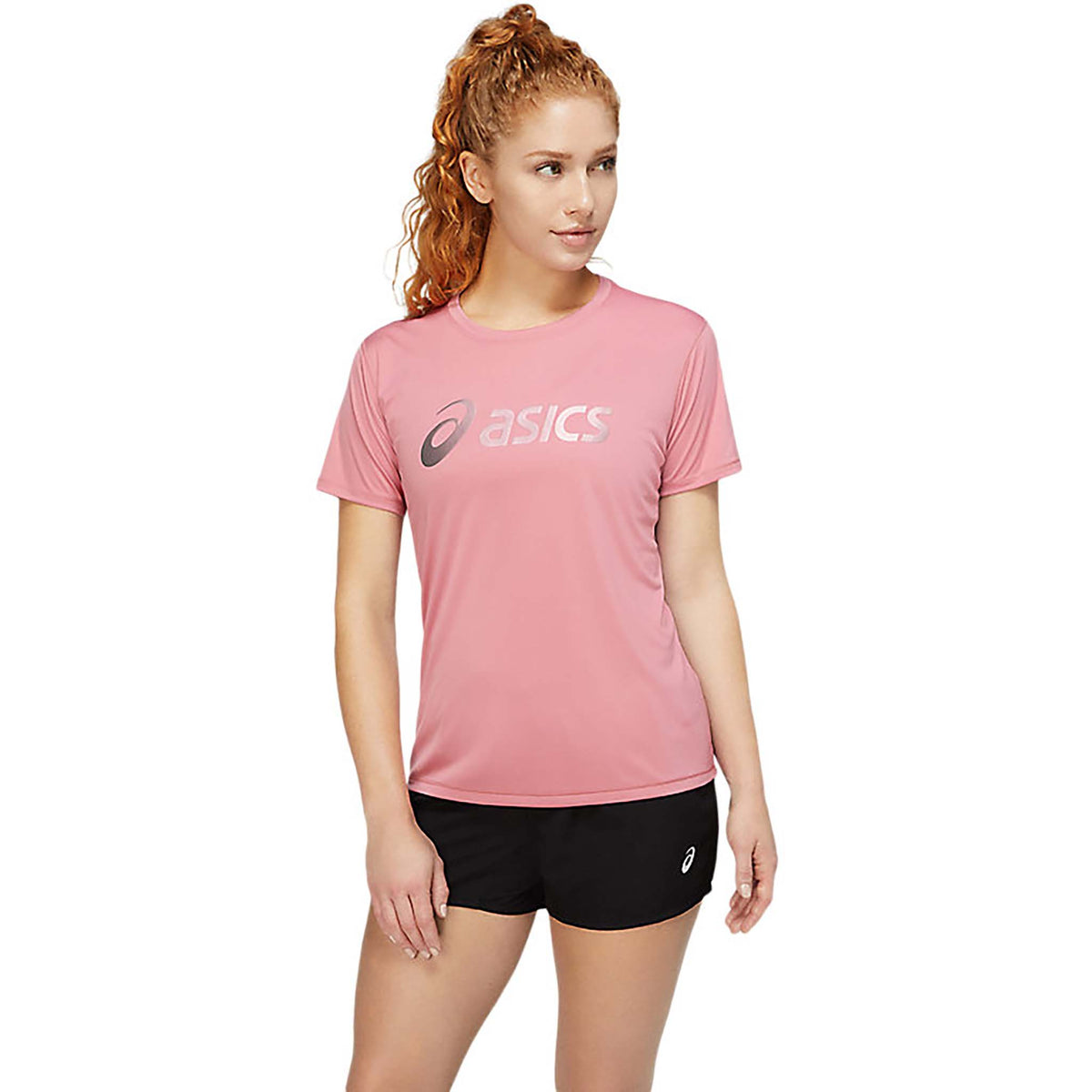 ASICS ASICS Silver t-shirt Nagare col rond à manches courtes femme