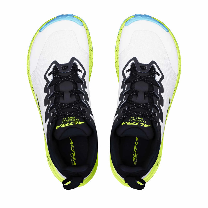 Altra Experience Wild 3+ Men's Trail Running Shoes - White / Lime