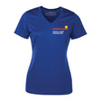 T-shirt découvreurs à la course bleu femme