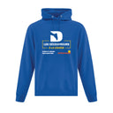 Hoodie Les Découvreurs à la course Bleu