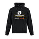 Hoodie Les Découvreurs à la course Noir