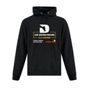 Hoodie Les Découvreurs à la course Noir