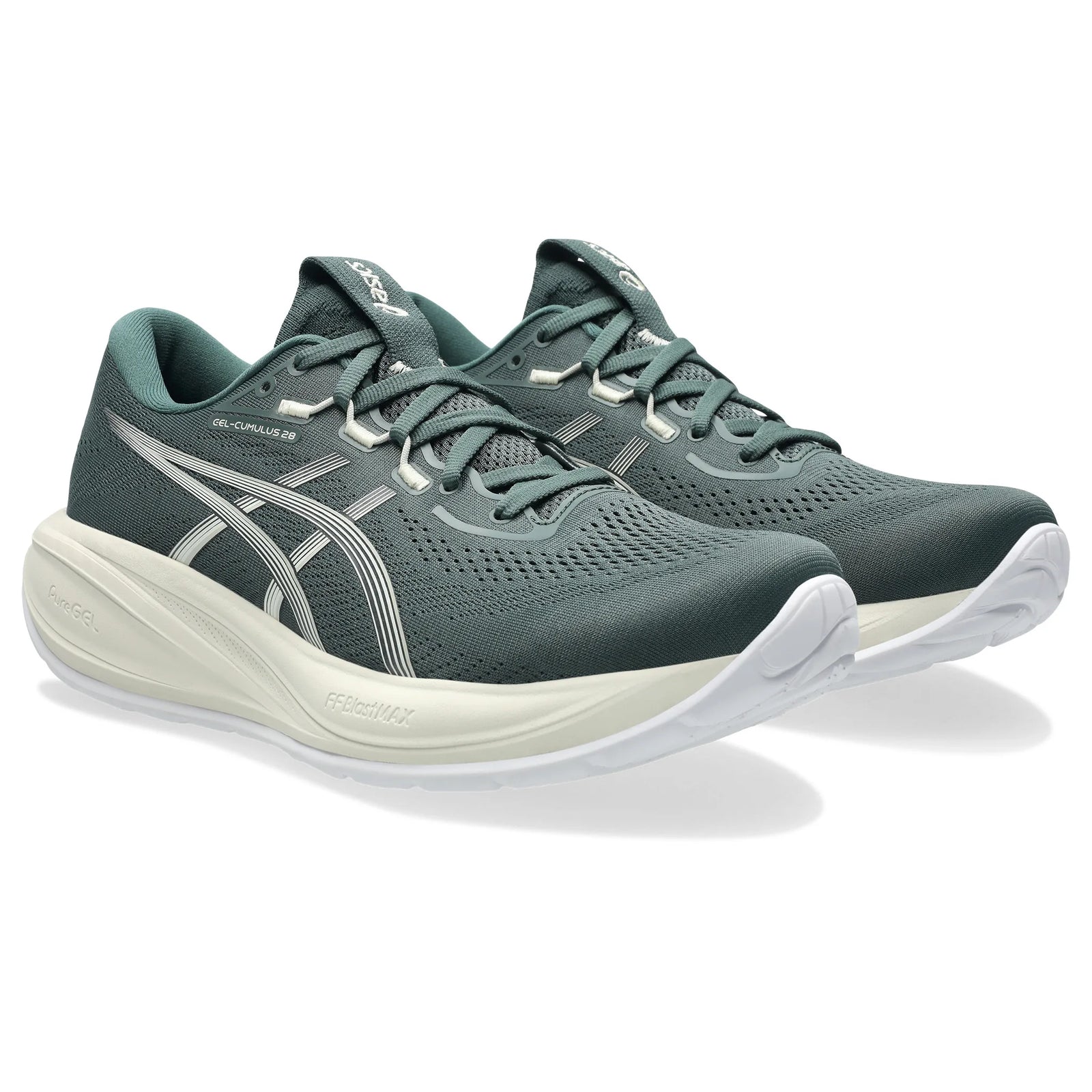 Asics Gel-Cumulus 28 Men's Running Shoes - Dusty Fern / Ivory