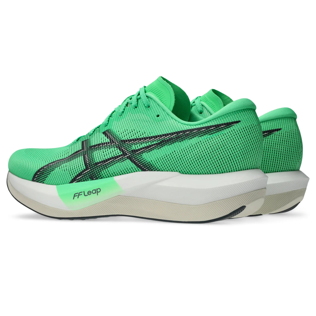 Asics Magic Speed 5 Unisex Carbon Plated Running Shoes - Vital Green / Carrier Grey