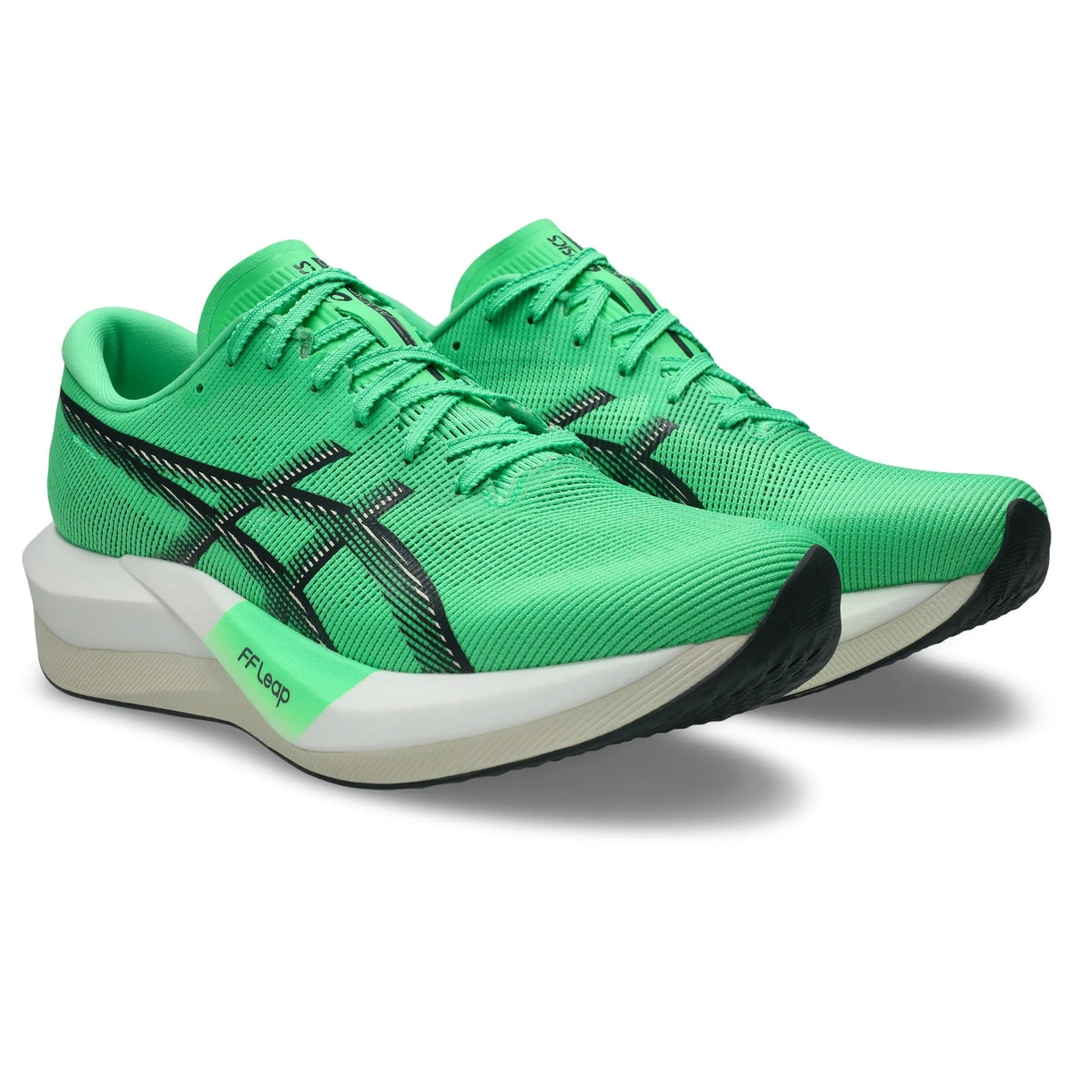 Asics Magic Speed 5 Unisex Carbon Plated Running Shoes - Vital Green / Carrier Grey