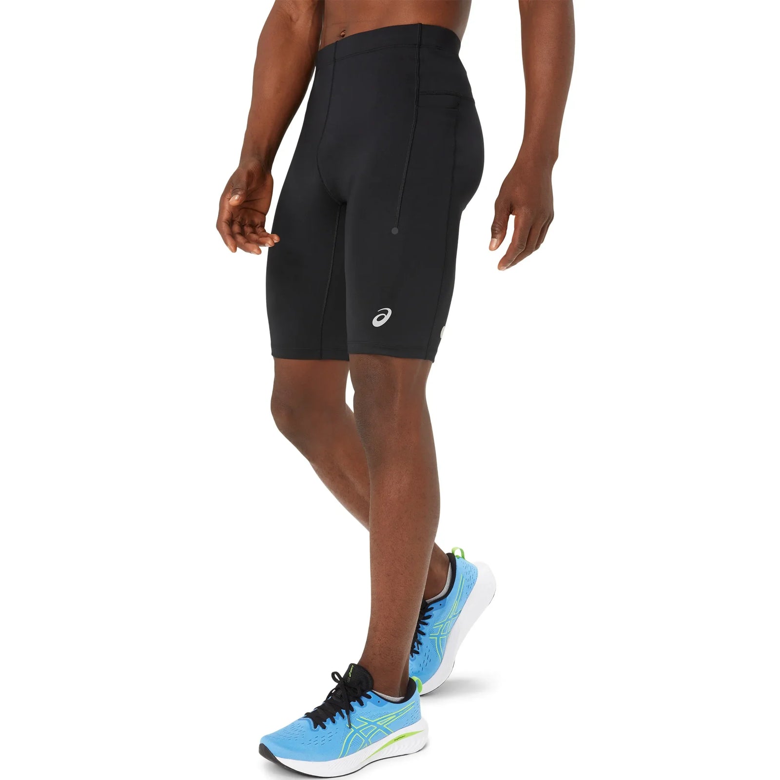 Short de course à pied ASICS Road Sprinter pour homme, coloris Performance Black — vue de côté