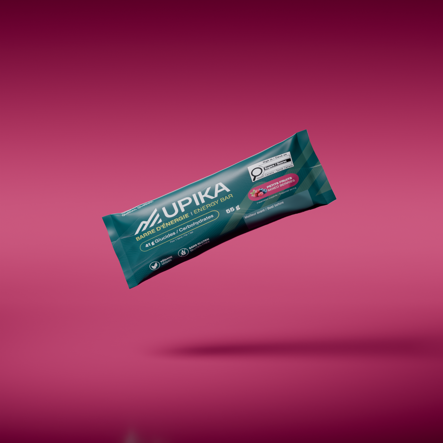 Barre énergétique Upika Petits fruits végane | Upika Mixed Berry vegan energy bar