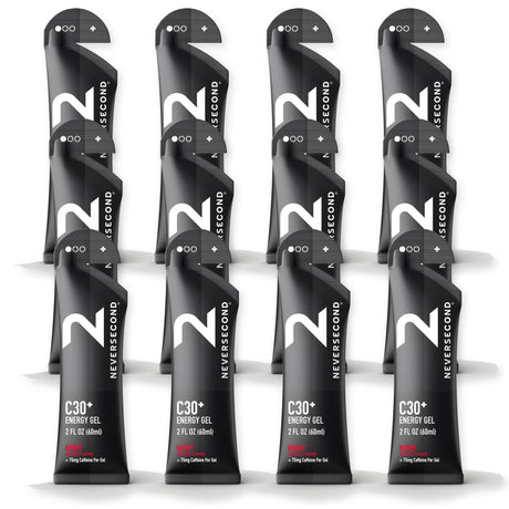Neversecond C30+ caffeinated energy gel Mixed Berry - box of 12